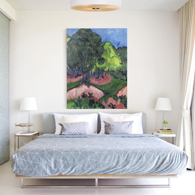 Tableau arbres Ernst Ludwig Kirchner - Paysage avec marronnier