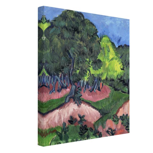 Tableau artistique Ernst Ludwig Kirchner - Paysage avec marronnier