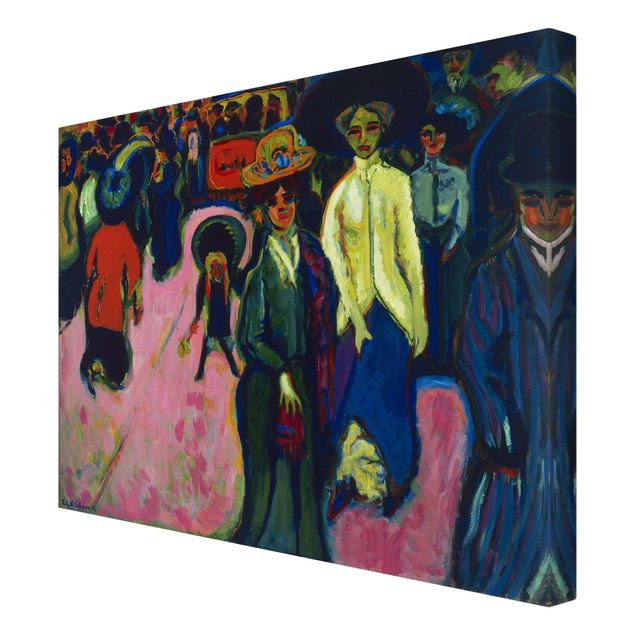 Tableaux reproductions Ernst Ludwig Kirchner - Rue à Dresde