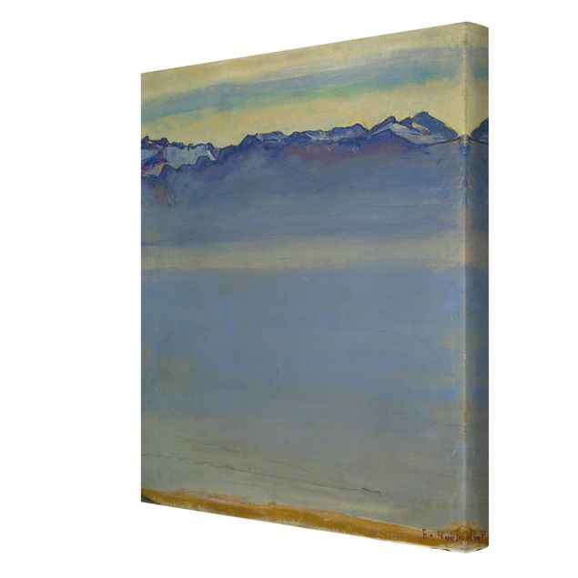 Tableaux modernes Ferdinand Hodler - Lac Léman avec les Alpes savoyardes