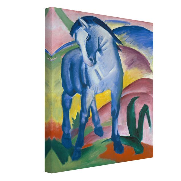Tableau toile chevaux Franz Marc - Cheval bleu I