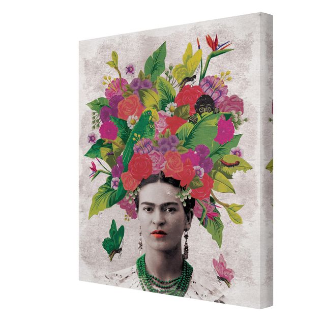 Tableau Frida Kahlo Frida Kahlo - Portrait de fleurs