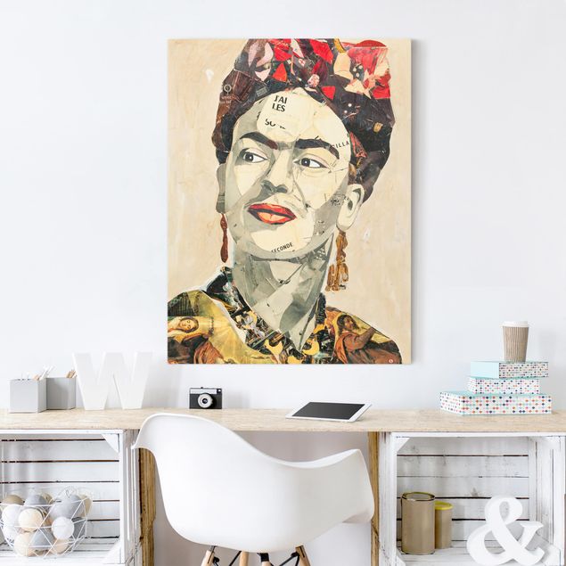 Tableaux portraits Frida Kahlo - Collage No.2