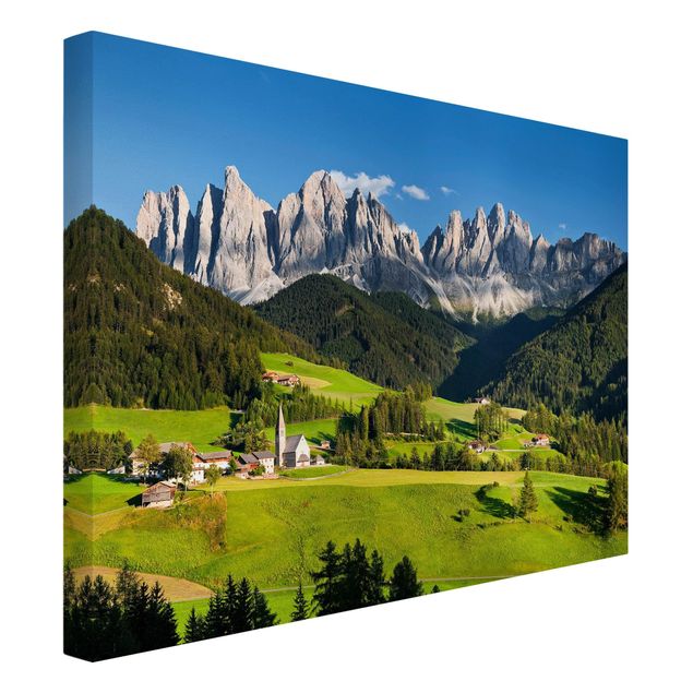 Tableau montagne Odle dans le Tyrol du Sud