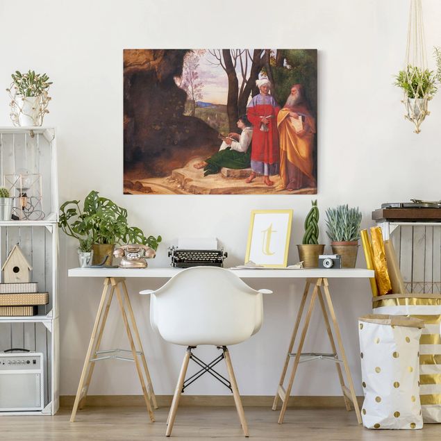Toile italie Giorgione - Les trois philosophes