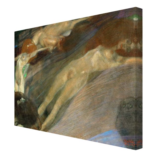 Tableau reproduction Gustav Klimt - L'eau en mouvement