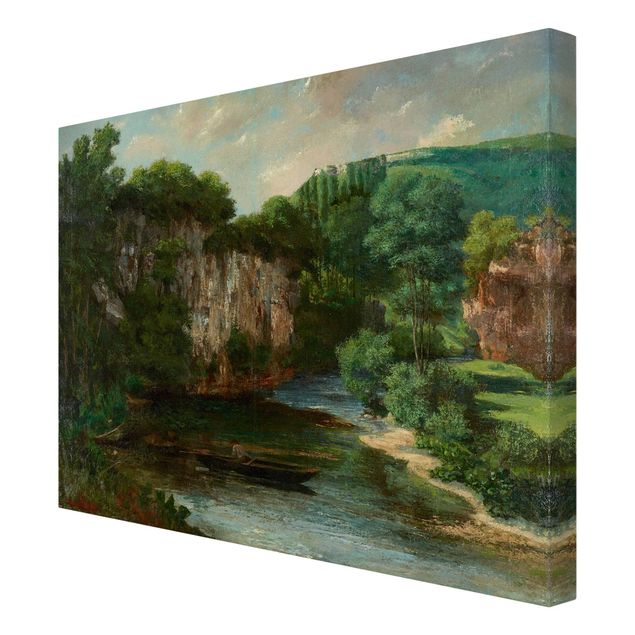 Tableau moderne Gustave Courbet - Le rocher de l'Oraguy