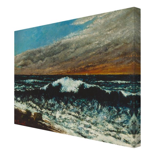 Toile paysage mer Gustave Courbet - La Vague