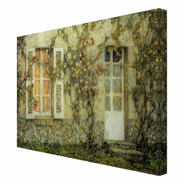 Reproduction tableau sur toile Henri Le Sidaner - La maison des roses