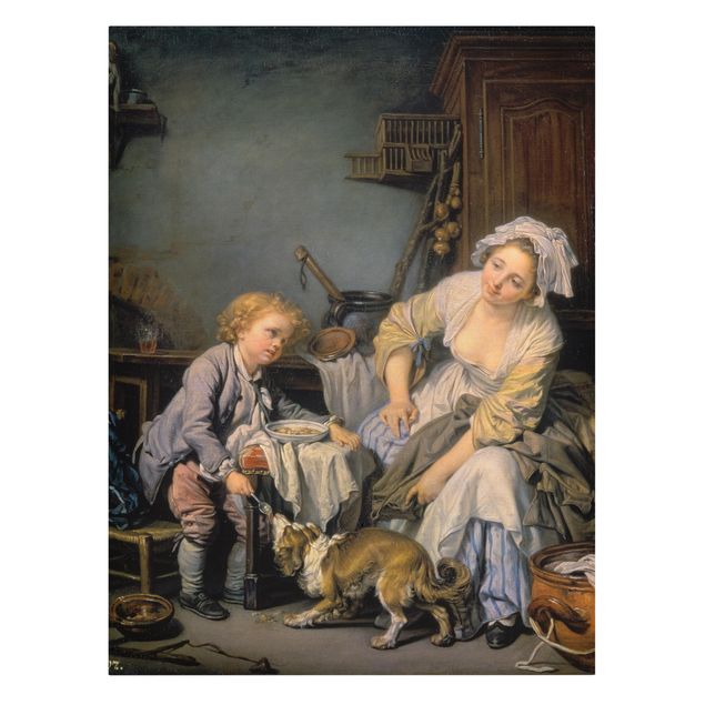 Tableaux portraits Jean Baptiste Greuze - L'enfant gâté