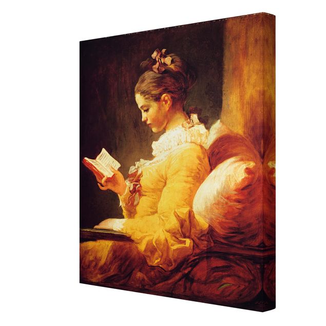 Tableau reproduction Jean Honoré Fragonard - Jeune fille en train de lire