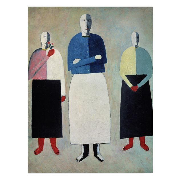 Tableaux reproductions Kasimir Malewitsch - Trois filles