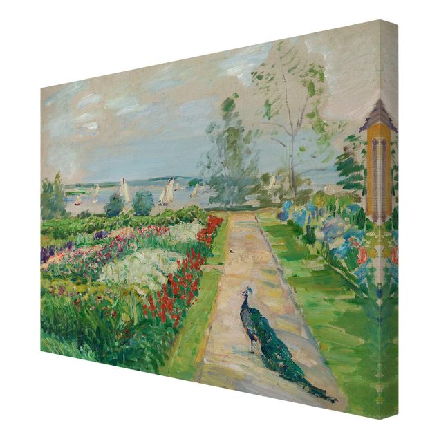 Reproduction sur toile Max Slevogt - Jardin de fleurs à New-Cladow