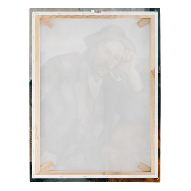 Tableau portrait Paul Cézanne - Le fumeur de pipe