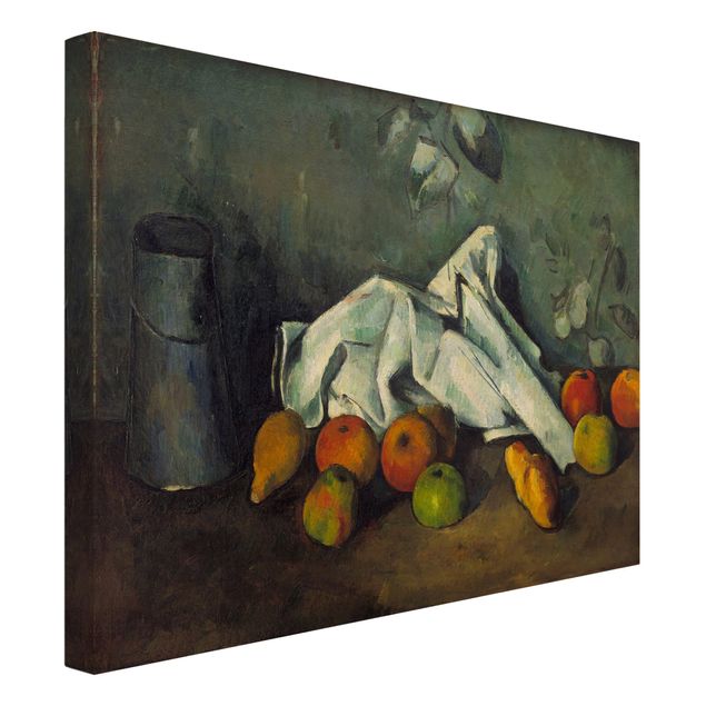 Tableaux Artistiques Paul Cézanne - Nature morte avec bidon de lait et pommes