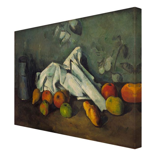 Tableau reproduction Paul Cézanne - Nature morte avec bidon de lait et pommes