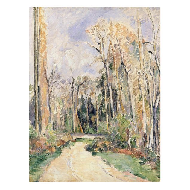 Tableau arbre Paul Cézanne - Chemin à l'entrée de la forêt