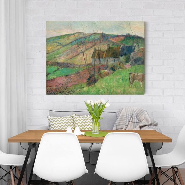 Tableau paysages Paul Gauguin - Chalets sur le flanc de la Montagne Sainte-Marguerite