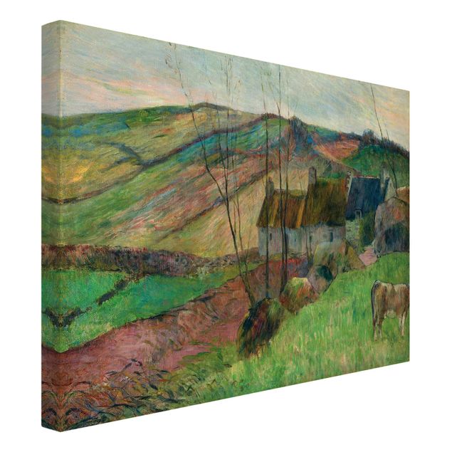 Tableau montagne Paul Gauguin - Chalets sur le flanc de la Montagne Sainte-Marguerite