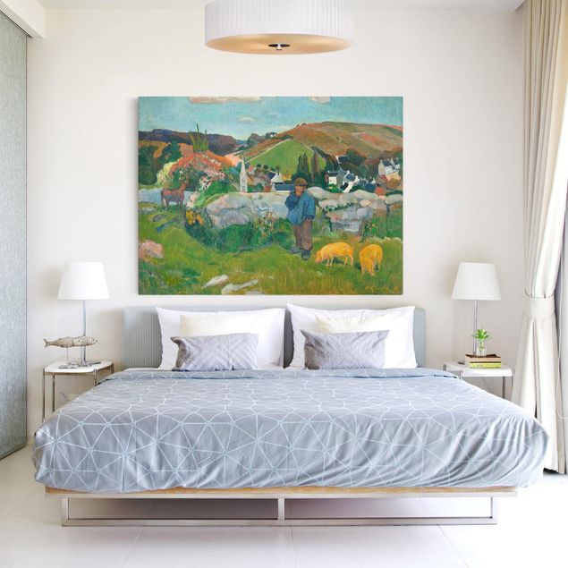 Toile impressionniste Paul Gauguin - Le bouvier