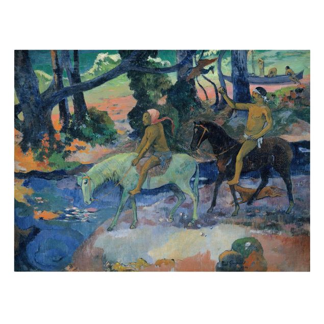 Toile chien Paul Gauguin - L'évasion, le gué