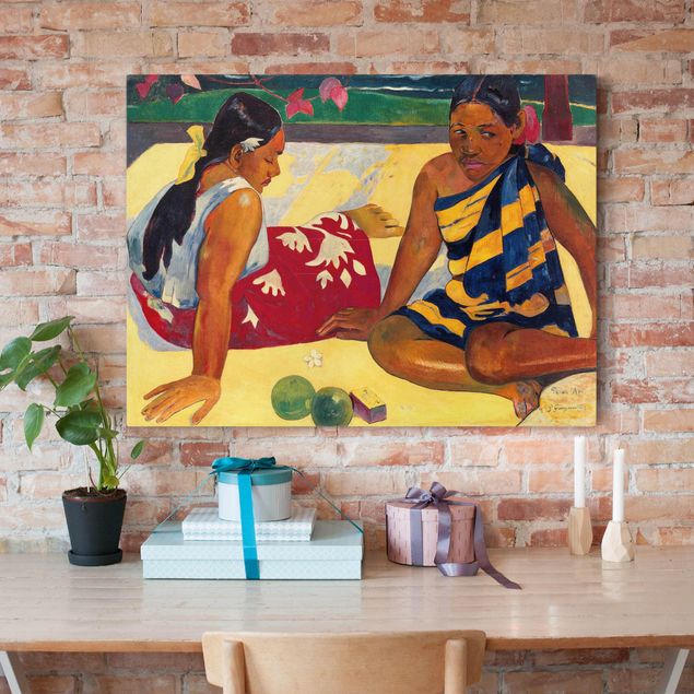 Tableaux Impressionnisme Paul Gauguin - Parau Api (Deux femmes de Tahiti)