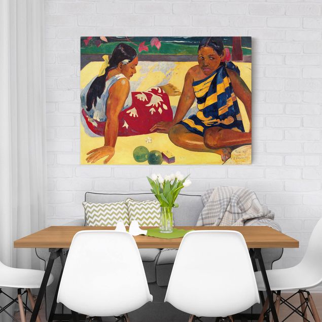 Tableaux Artistiques Paul Gauguin - Parau Api (Deux femmes de Tahiti)