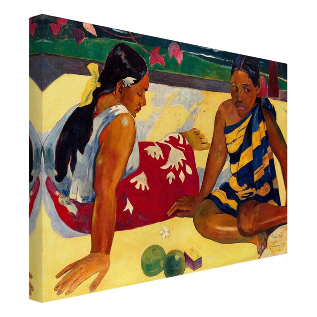 Tableaux modernes Paul Gauguin - Parau Api (Deux femmes de Tahiti)