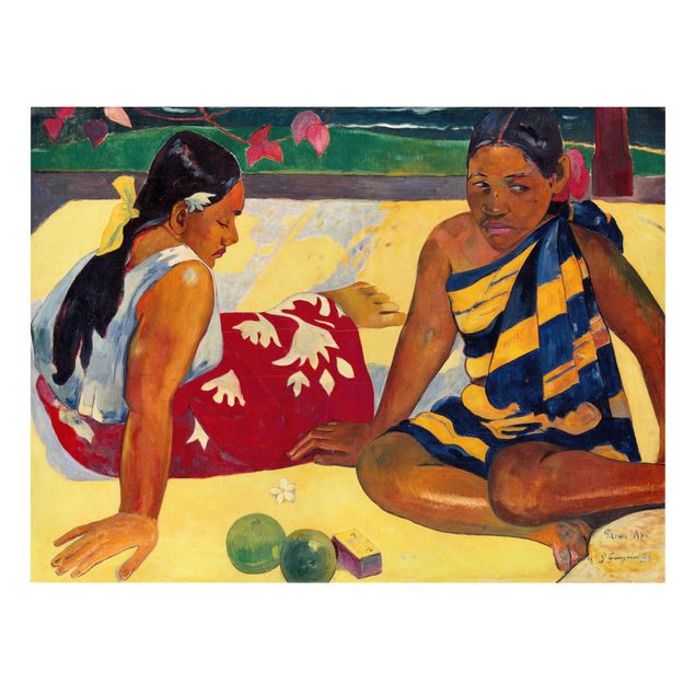 Tableaux portraits Paul Gauguin - Parau Api (Deux femmes de Tahiti)