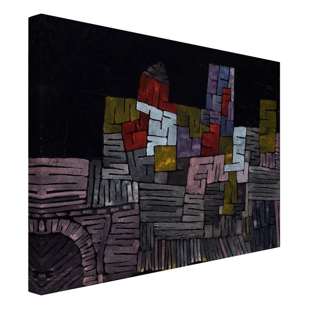 Tableau art abstrait Paul Klee - Ancienne maçonnerie Sicile