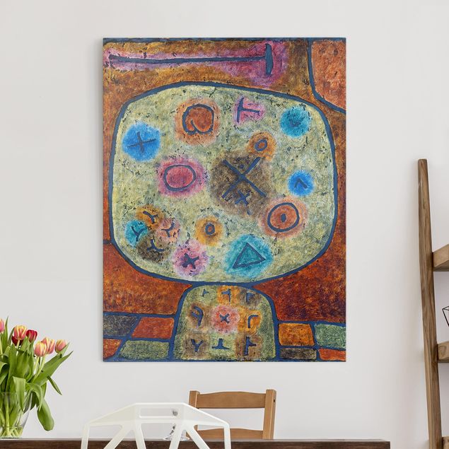 Déco mur cuisine Paul Klee - Fleurs dans la pierre