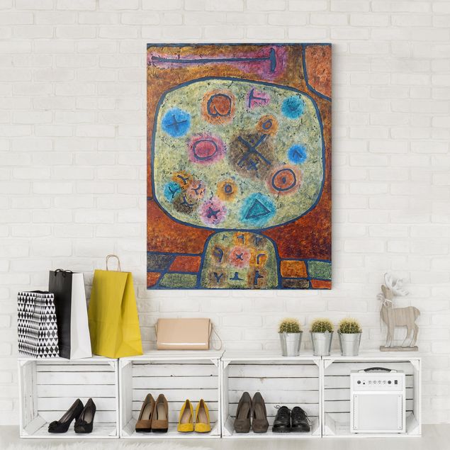 Décoration artistique Paul Klee - Fleurs dans la pierre