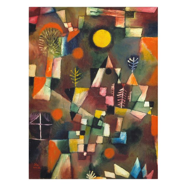 Tableau abstrait Paul Klee - La pleine lune