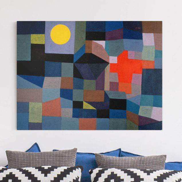 Déco mur cuisine Paul Klee - Feu à la pleine lune