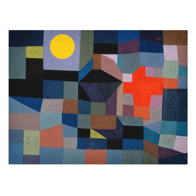 Tableaux reproductions Paul Klee - Feu à la pleine lune