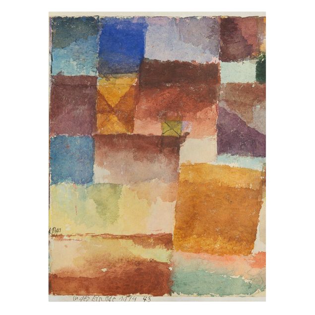 Tableau reproduction Paul Klee - Dans le terrain vague