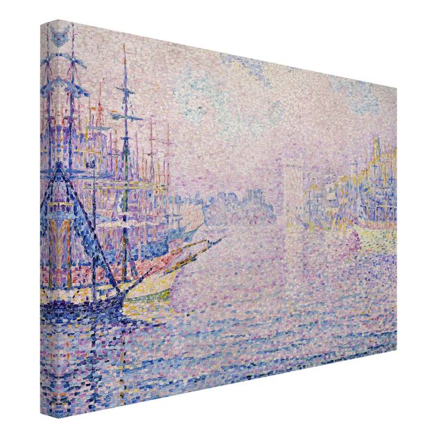 Courant artistique Postimpressionnisme Paul Signac - Le port de Marseille, brume matinale