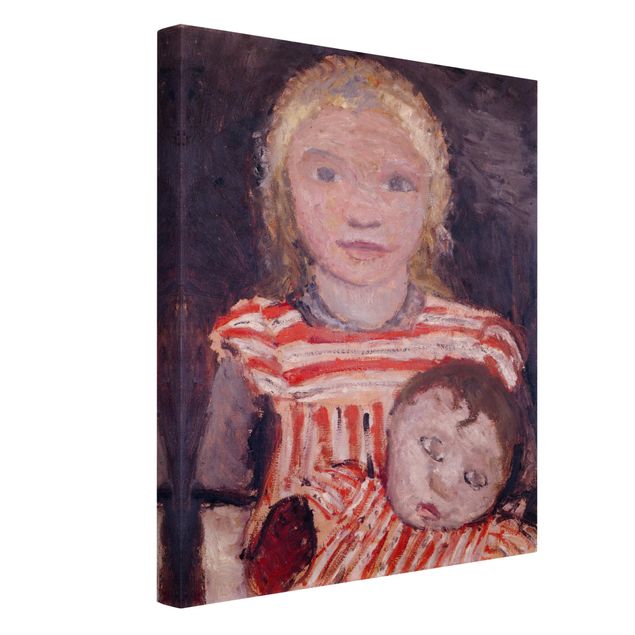 Tableaux moderne Paula Modersohn-Becker - Fille avec une poupée
