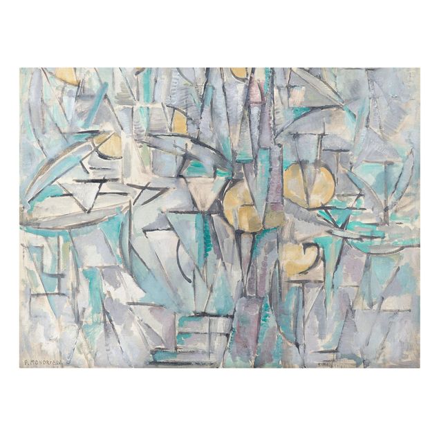 Tableau abstrait Piet Mondrian - Composition X