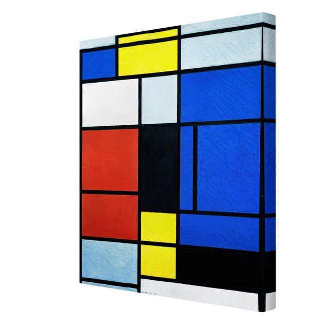 Tableaux sur toile avec dessins Piet Mondrian - Tableau No.1