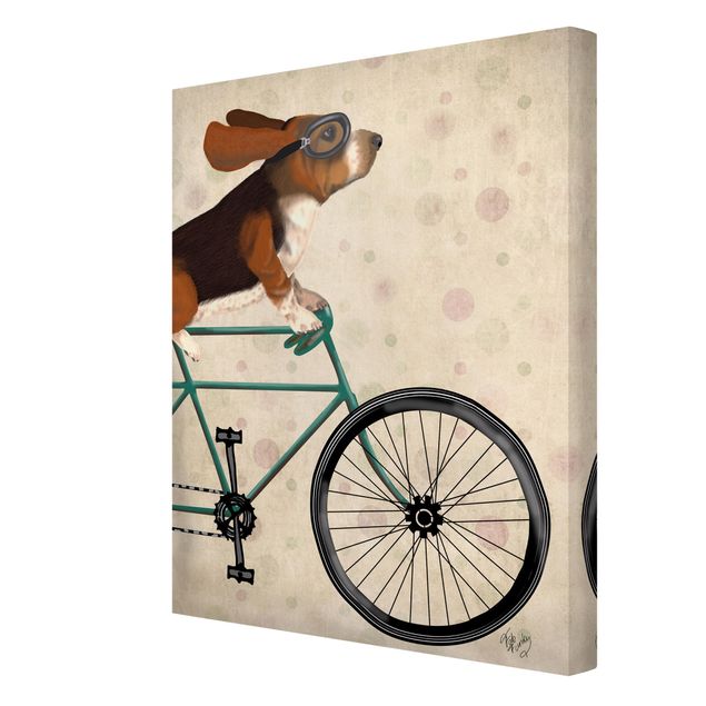 Tableaux animaux Cyclisme - Basset à vélo