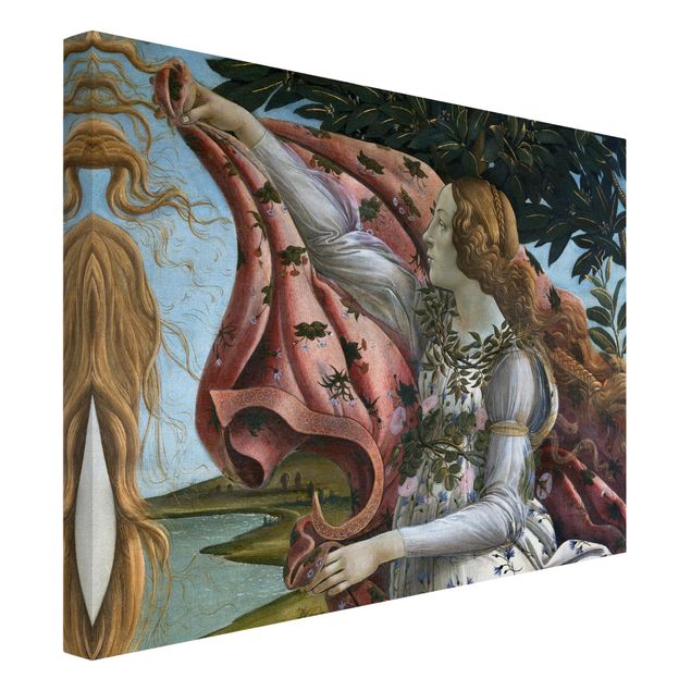 Tableau moderne Sandro Botticelli - La naissance de Vénus. Détail - Flora