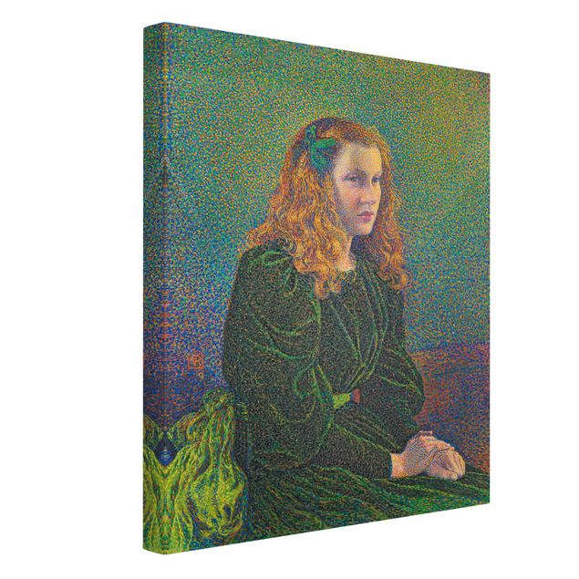 Toiles montagne Theo van Rysselberghe - Jeune femme en robe verte