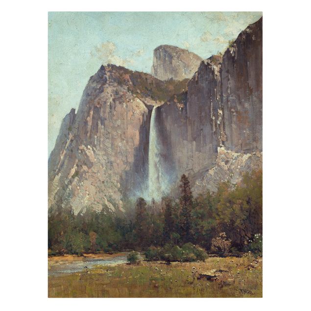 Toile montagne Thomas Hill - Chutes de Bridal Veil - Vallée de Yosemite