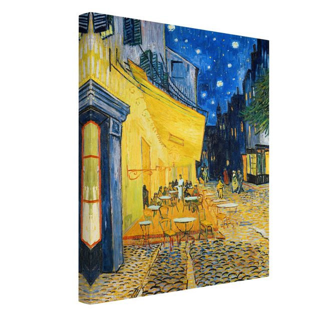 Tableau Pointillisme Vincent van Gogh - Terrasse de café le soir