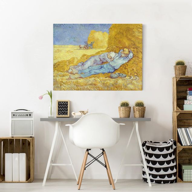 Tableau en pointillisme Vincent Van Gogh - La sieste
