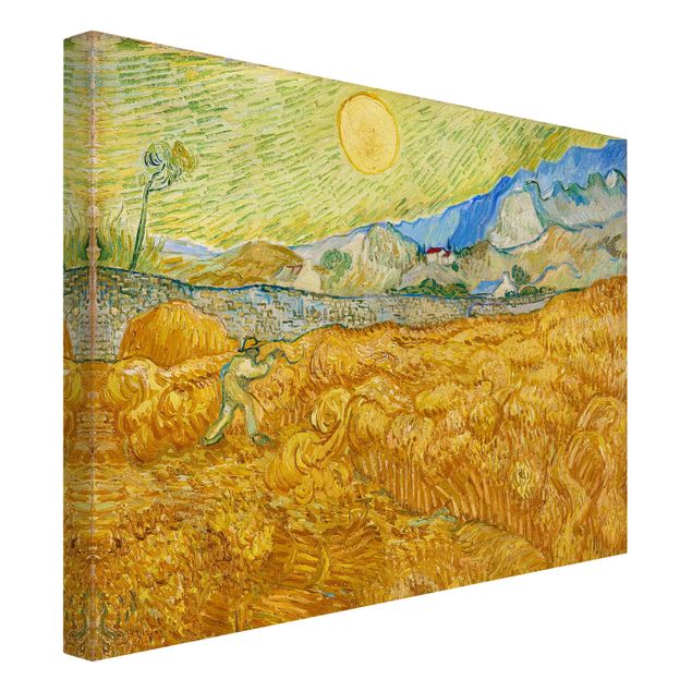 Tableau artistique Vincent Van Gogh - La moisson, le champ de blé