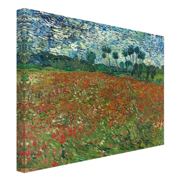 Tableaux coquelicots Vincent Van Gogh - Champ de coquelicots