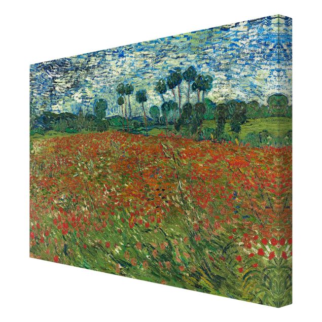 Tableau Pointillisme Vincent Van Gogh - Champ de coquelicots