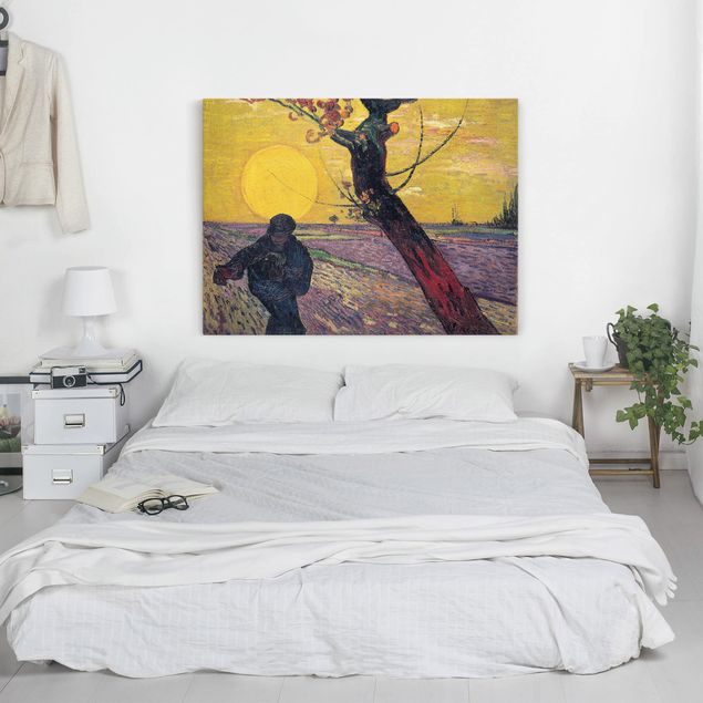 Tableaux Impressionnisme Vincent Van Gogh - Semeur avec soleil couchant